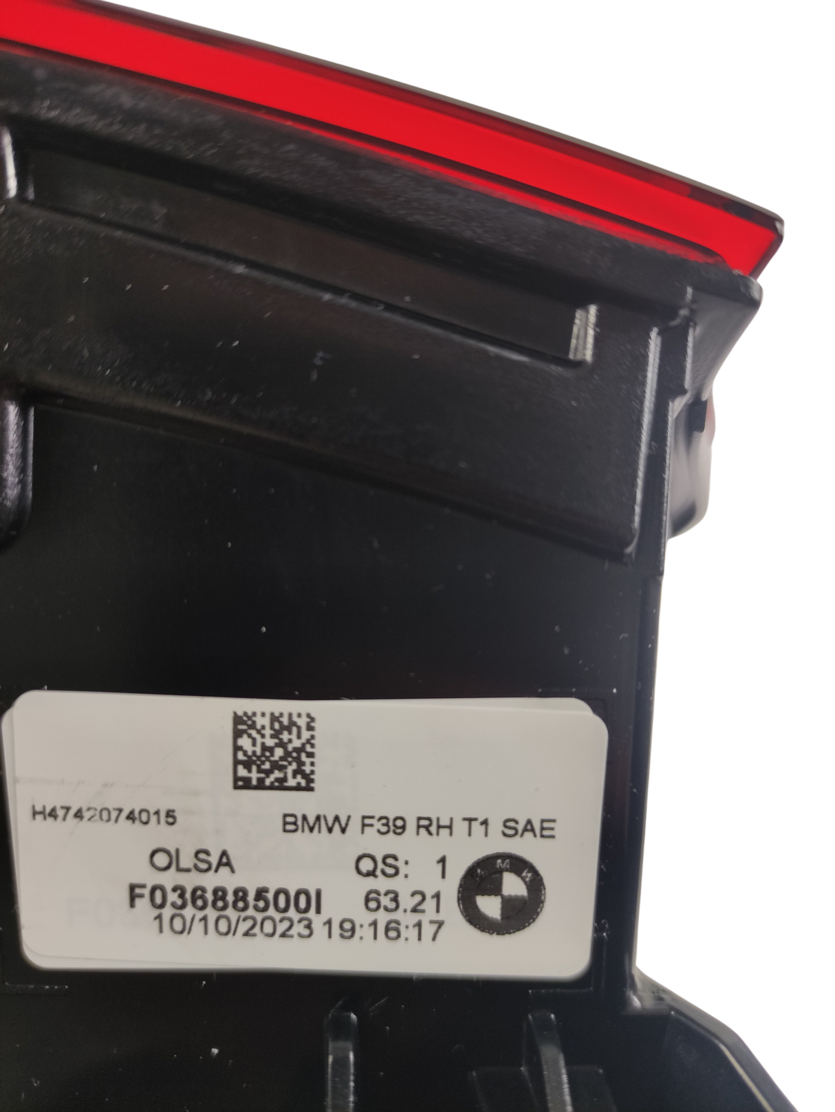 BMW X2 SAE Original Exterior Taillight DX 63217420740