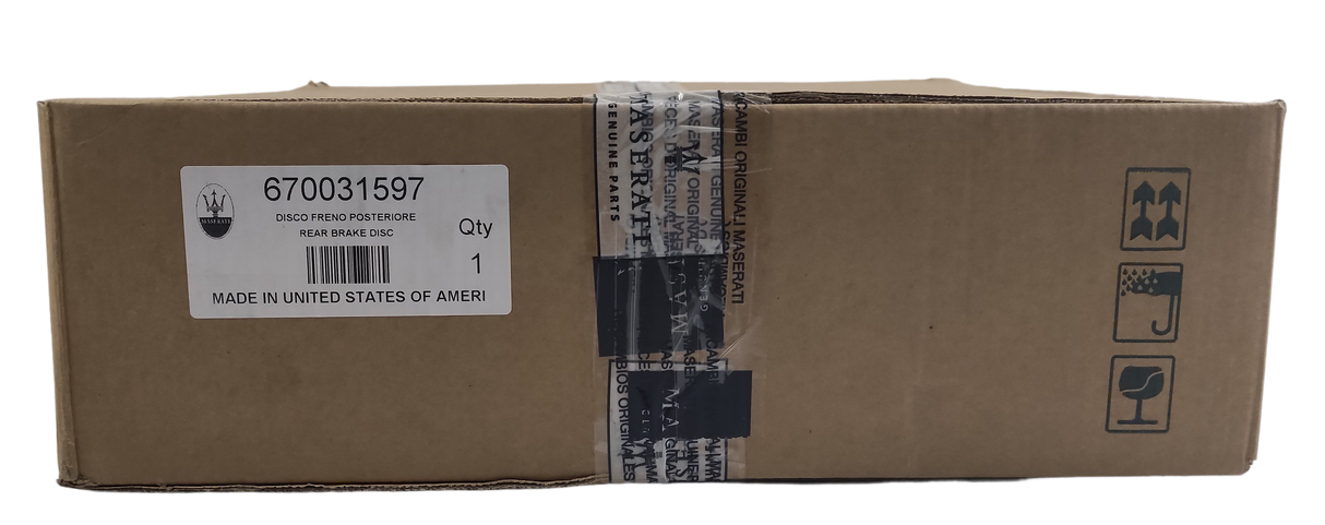 Original Maserati rear brake disc 670031597