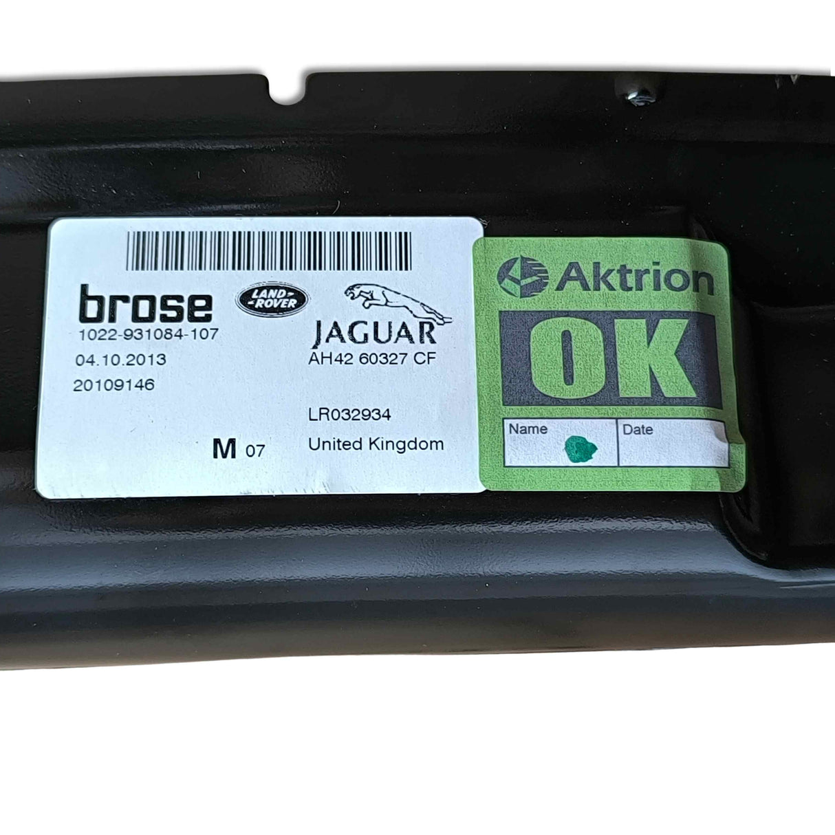 Land Rover Telaio Guida Inferiore Sedile Anteriore OEM LR032934