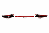 Rear light Porsche Black Exclusive Kit Pair and Band - Original Genuine - Compatible 991 - 99163197302 (New 99163197303) - 99163197402 (New 99163197403) -